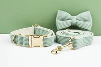 Personalized Light Green Corduroy Classic Set