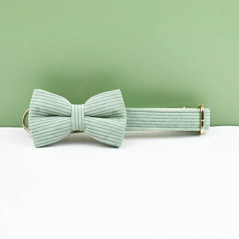 Personalized Light Green Corduroy Classic Set