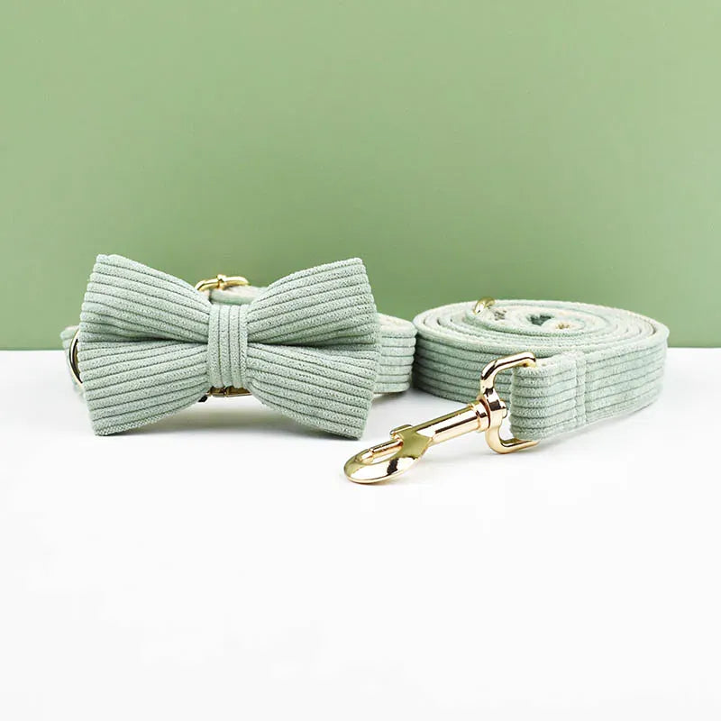 Personalized Light Green Corduroy Classic Set