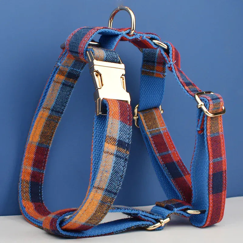 Personalized Midnight Copper Plaid Classic Set