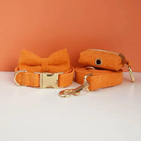 Personalized Orange Corduroy Classic Set