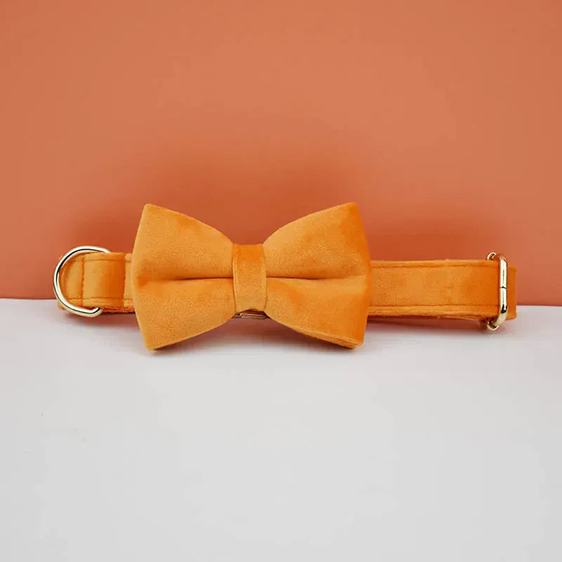 Personalized Orange Velvet Classic Set