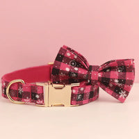 Personalized Christmas Red Star Plaid Classic Set