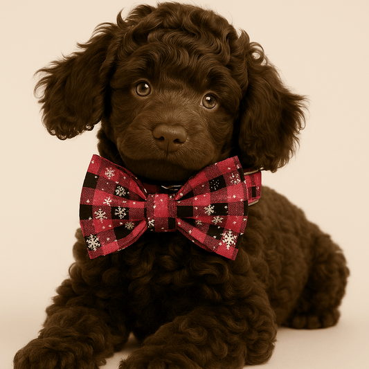 Personalized Christmas Red Star Plaid Classic Set
