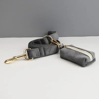Personalized Dark Grey Velvet Classic Set