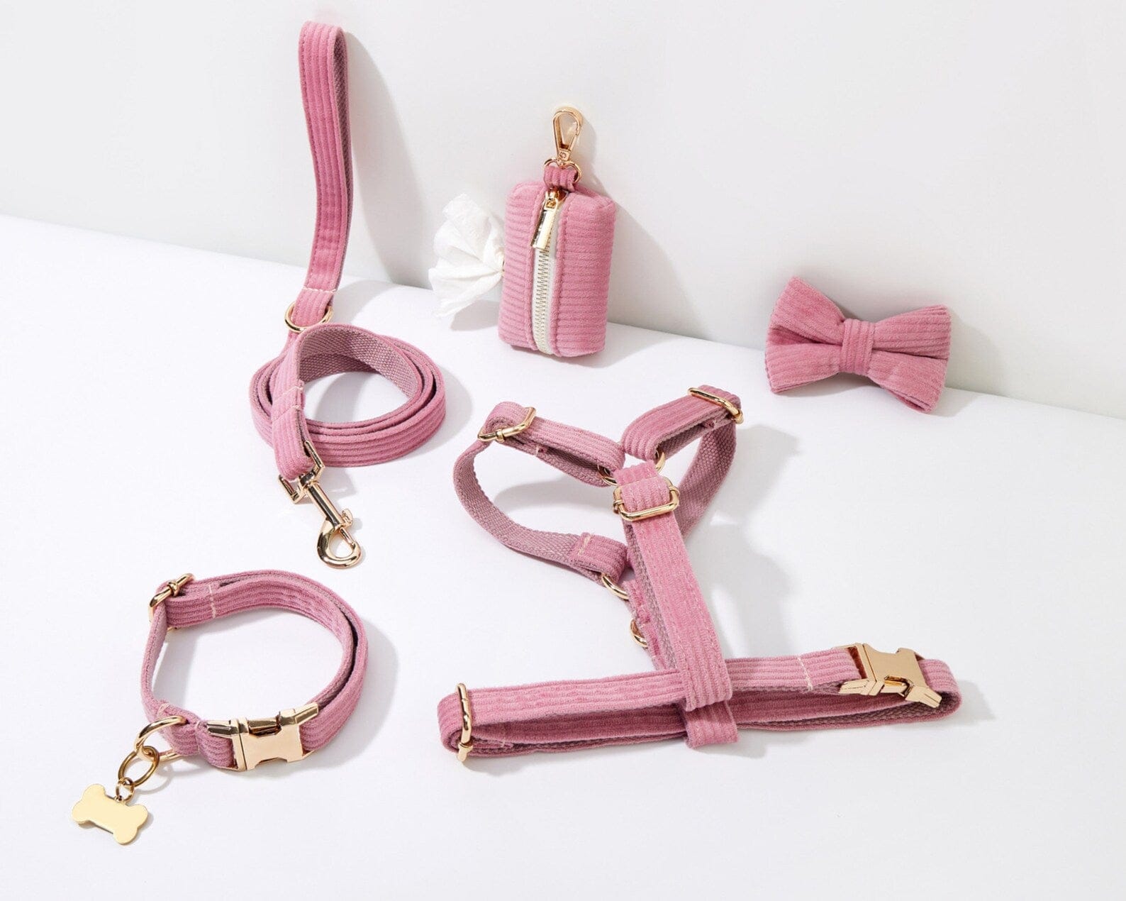 Personalized Pink Corduroy Classic Set
