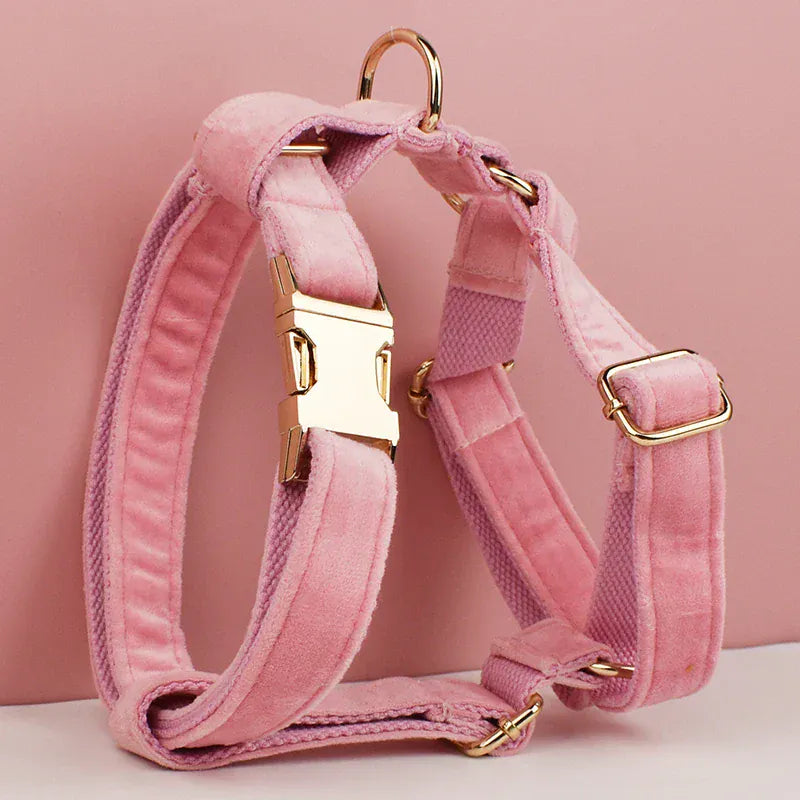 Personalized Pink Velvet Classic Set