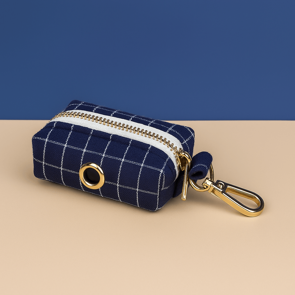 Personalized Plaid Dark Blue Classic Set