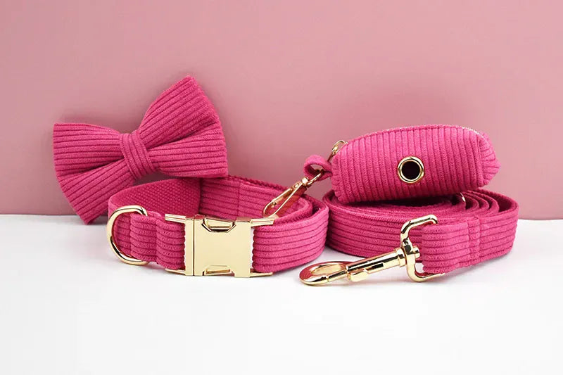 Personalized Red Corduroy Classic Set