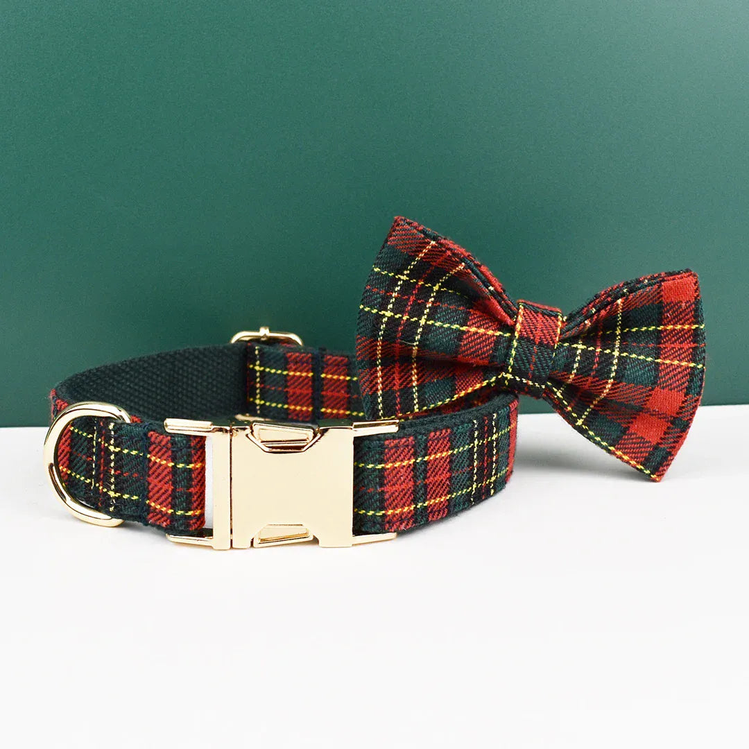 Personalized Red Tartan Christmas Classic Set