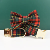 Personalized Red Tartan Christmas Classic Set