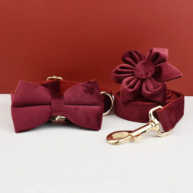 Personalized Red Wine Velvet Classic Set