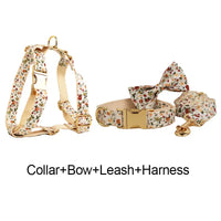 Personalized Soft Ivory Blossom Floral Classic Set