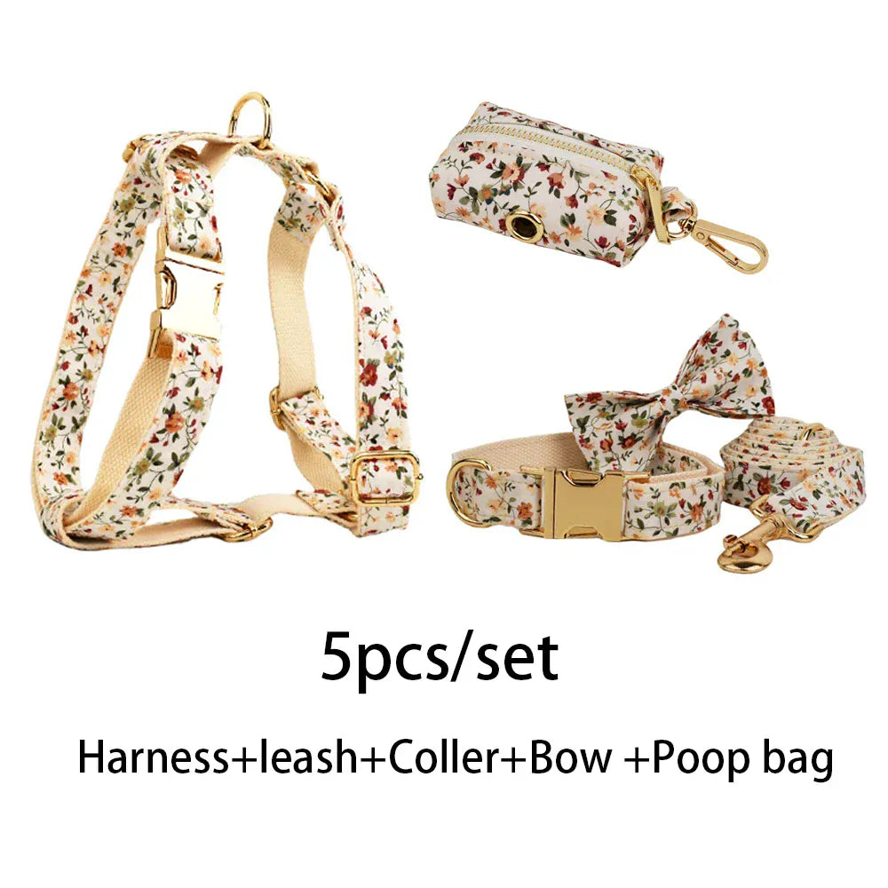 Personalized Soft Ivory Blossom Floral Classic Set