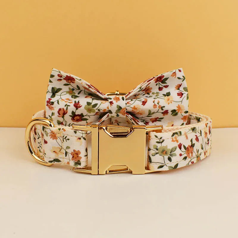 Personalized Soft Ivory Blossom Floral Classic Set
