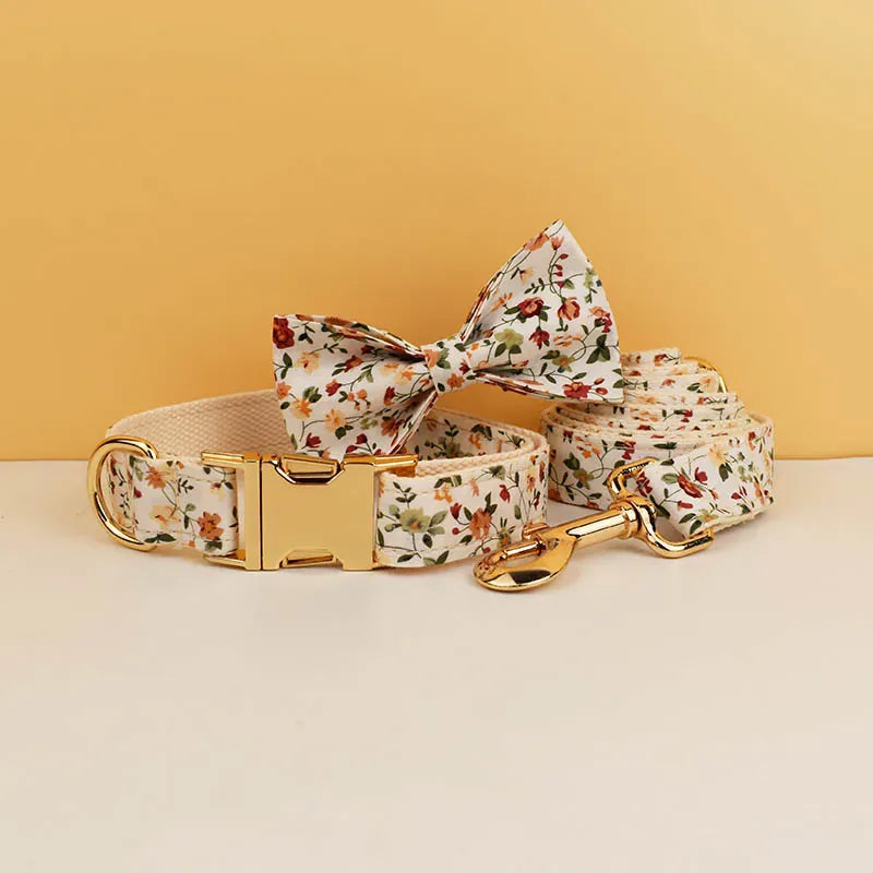 Personalized Soft Ivory Blossom Floral Classic Set