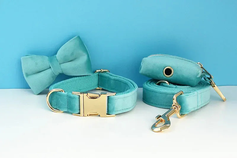 Personalized Turquoise Stone Velvet Classic Set