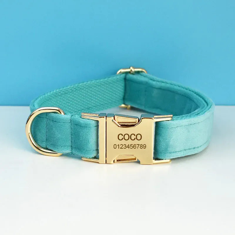 Personalized Turquoise Stone Velvet Classic Set