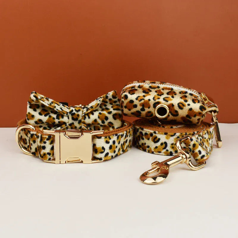 Personalized Velvet Leopard Classic Set