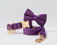 Personalized Velvet Purple Classic Set