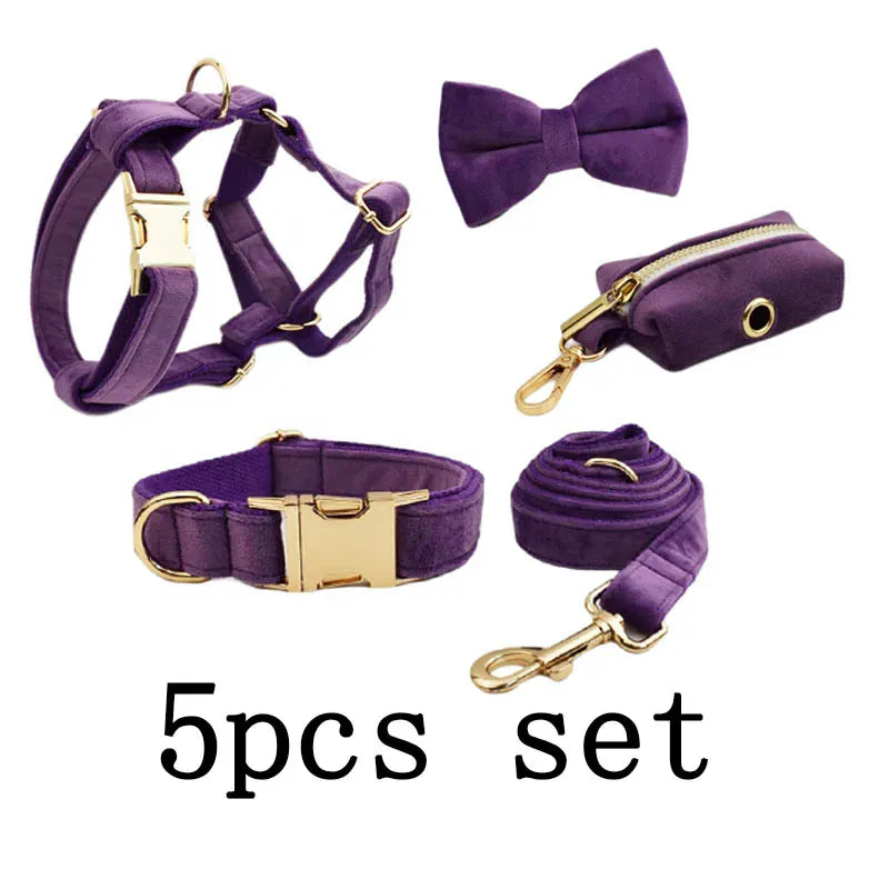 Personalized Velvet Purple Classic Set