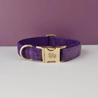 Personalized Velvet Purple Classic Set