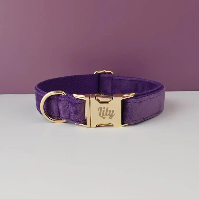 Personalized Velvet Purple Classic Set