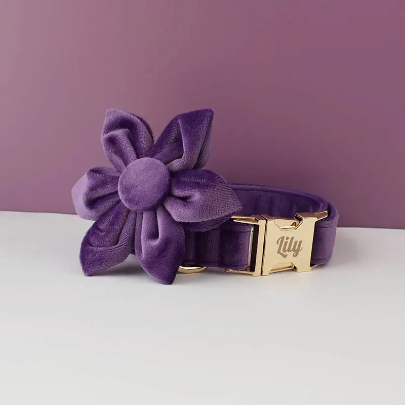 Personalized Velvet Purple Classic Set