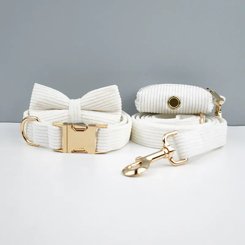 Personalized White Corduroy Classic Set