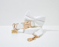 Personalized White Wedding Velvet Classic Set
