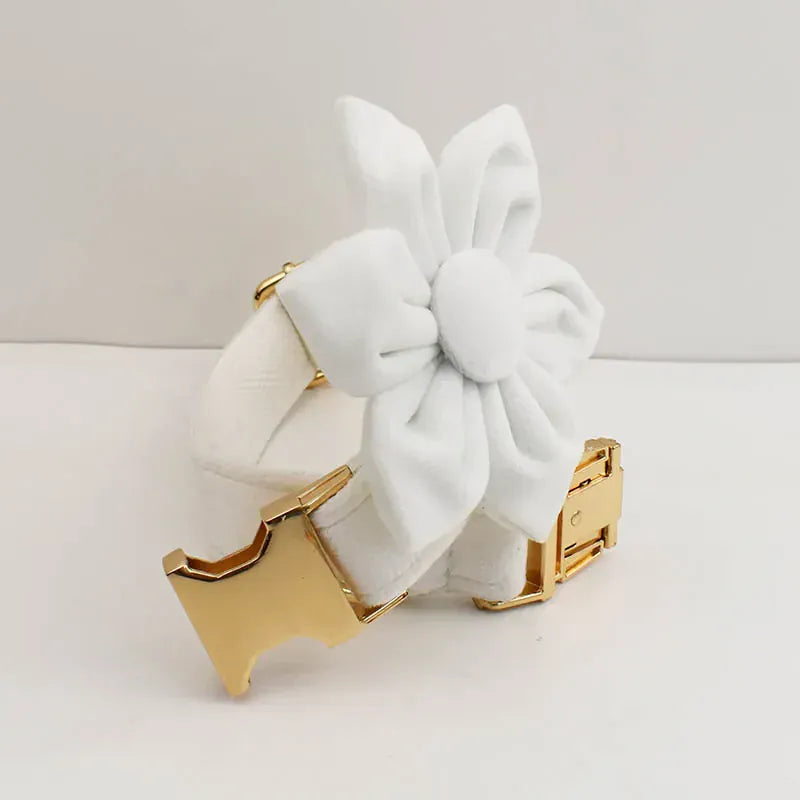 Personalized White Wedding Velvet Classic Set