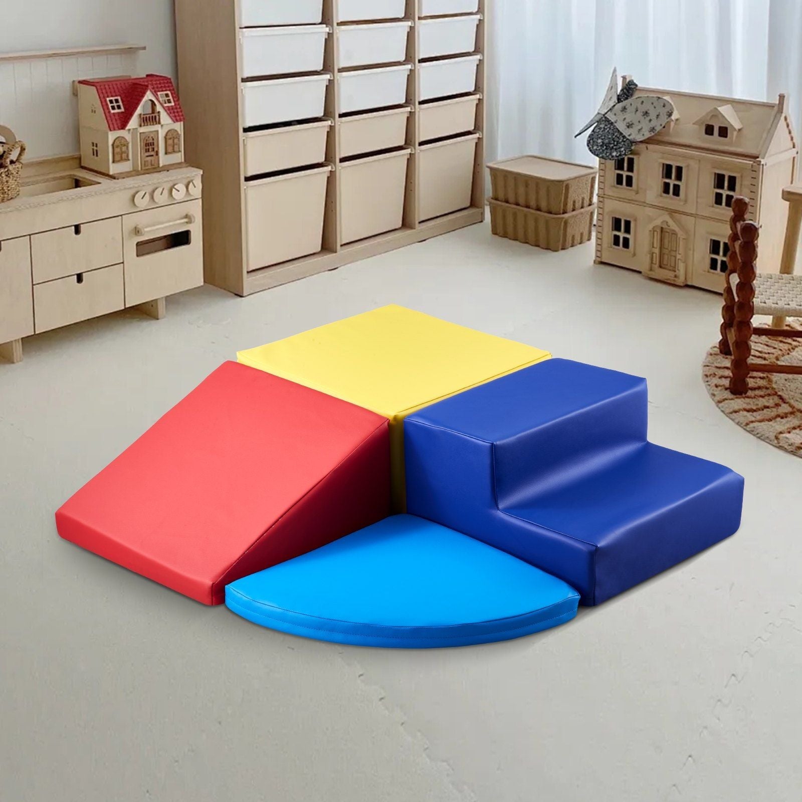 Climbing Toys 4 Piece Foam Climbing Blocks Set for Toddlers and Preschoolers - BIG FRENCHIES