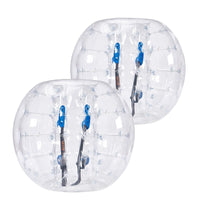 Inflatable Bumper Balls 2-Pack, 4FT/1.2M Body Sumo Zorb Balls for Teen, 0.8mm Thick PVC Human Hamster Bubble Balls for Outdoor Team Gaming Play, Bumper Bopper Toys for Garden, Yard, Park - BIG FRENCHIES