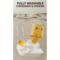 2 In 1 Automatic Pet Feeder And Water Dispenser, Large Capacity 2300ML Feeder & 1000ML Water Bowl, Gravity Refill Anti S