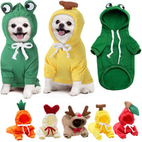 Cute Fruit Dog Clothes For Small Dogs Hoodies Winter Warm Fleece Pet Clothing Puppy Cat Costume Coat For French Chihuahu