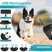 2 In 1 Wireless Electric Dog Fence Waterproof Pet Shock Boundary Containment System Electric Training Collar For Small M