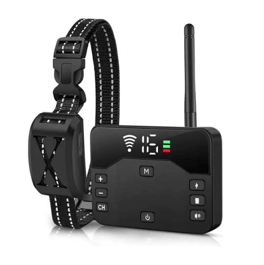 2 In 1 Wireless Electric Dog Fence Waterproof Pet Shock Boundary Containment System Electric Training Collar For Small M