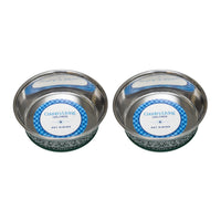 Country Living Set of 2 Stainless Steel Dog Bowls – Farmhouse Style, Ideal for Small to Medium Dogs - BIG FRENCHIES