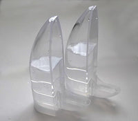 Bird Cage Water Bottle Dispenser Feeder for Zebra Finch Budgies Set of 2 (Clear) - BIG FRENCHIES