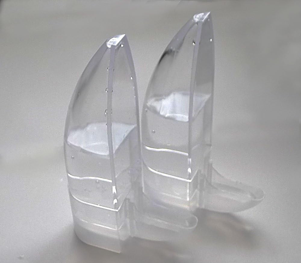 Bird Cage Water Bottle Dispenser Feeder for Zebra Finch Budgies Set of 2 (Clear) - BIG FRENCHIES