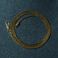 14k Yellow Gold Round Snake Chain 0.9mm