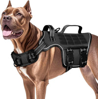No Pull Tactical Dog Harness Heavy Duty Molle Vest for Medium to XLarge Dogs