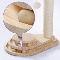 Indoor Cat Soft Scratching Board And Interactive Ball Track Toy Cat Rest And Grooming Supplies