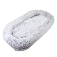 Human Dog Bed, Washable Faux Fur Dog Bed for People Doze Off, Napping Orthopedic Dog Bed,71''x45''x14'' Size Fits You an