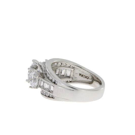 Genuine Cubic Zirconium CZ SS Bridal Sterling Silver