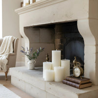 3 Inch White Beeswax Pillar Candles - BIG FRENCHIES