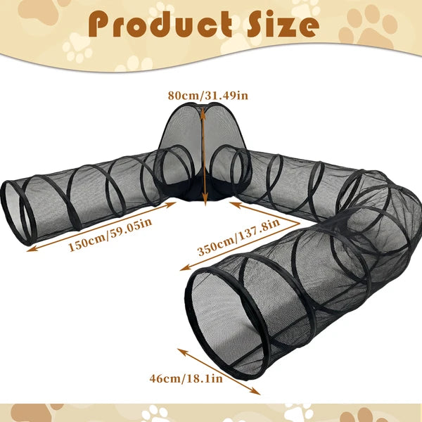 Outdoor Cat Enclosure, Portable Cat Tents For Outside, Cage Free Outside Cat Playpen Pet Enclosure, Cat Tunnel Outdoor P