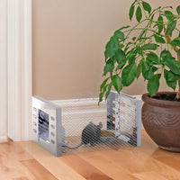 2Pcs Humane Rat Trap Catch and Release Live Mouse Cage Traps with Automatic Continuous Cycle Trapping for Chipmunk Roden