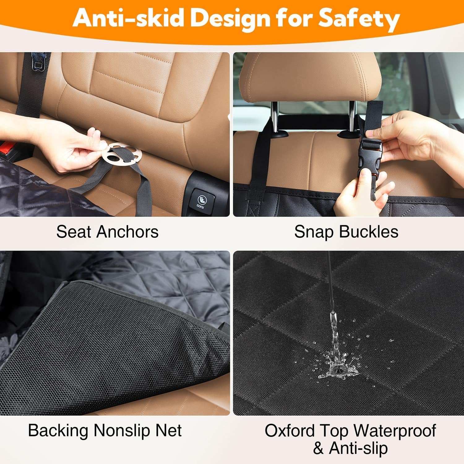 Waterproof Dog Cover for Back seat - BIG FRENCHIES