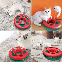 Exciting Interactive Cat Toy Set - Tower of Tracks with Mouse Teaser and Rolling Balls for Endless Fun! - BIG FRENCHIES